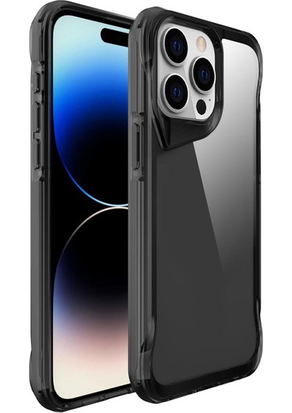 iPhone 15 Pro Max Kılıf Kamera Çıkıntılı Lüx Şeffaf Silikon
