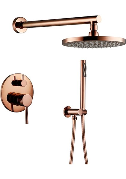 Banyo Bataryası Duş Seti Ankastre Rose Yeni Model Sıva Altı Dahil