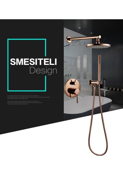 Banyo Bataryası Duş Seti Ankastre Rose Yeni Model Sıva Altı Dahil modelleri