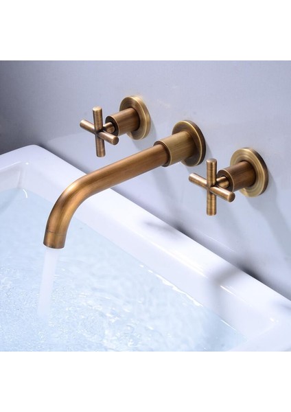 Banyo Lavabo Bataryası Ankastre 3'lü Set Antik Yeni 5 Yıl Garantili Sıva Altı Dahil Ithal