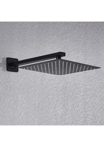 Ankastre Banyo Bataryası Duş Seti Mat Siyah 30X30CM Tepe Duş Yeni Ürün Ithal 5 Yıl Garantili indirimleri