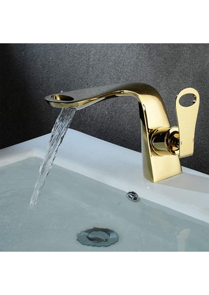 Banyo Lavabo Bataryası Altın Dore Gold Yeni Model Şelale
