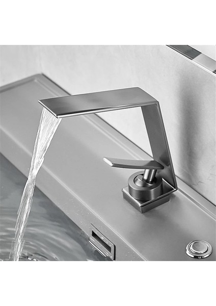 Banyo Lavabo Bataryası Antrasit Gri Şelale Yeni Model