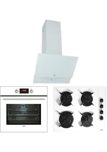 Chef 8 Beyaz Ankastre Set (Hak 627WH-GBC 64002 Kbc Wh - Tvt 60)