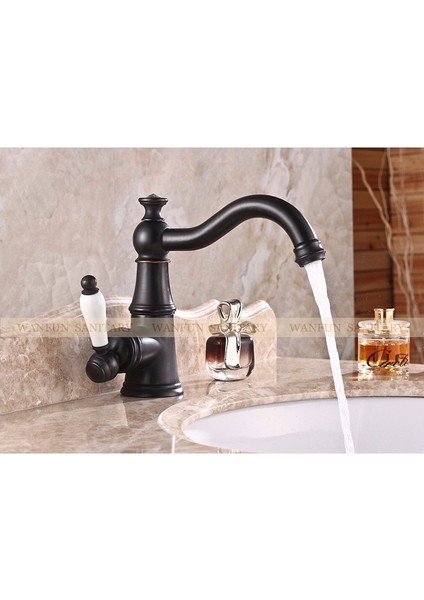Banyo Lavabo Bataryası Antik Siyah Yeni Model