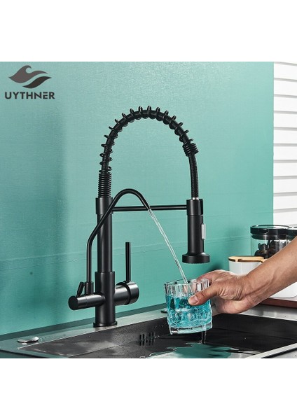 Mutfak Evye Bataryası Dual Flow Su Arıtma Çıkışlı Yeni Tasarım Mat Siyah fiyatları