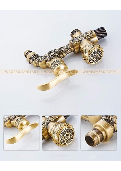 Spiralli Tuvalet Musluğu Banyo Klozet Bide Özel Temizlik 5 Yıl Garantili Antik Işlemeli modelleri