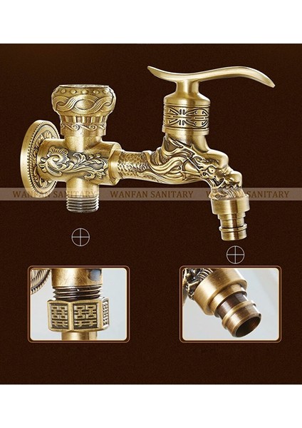 Spiralli Tuvalet Musluğu Banyo Klozet Bide Özel Temizlik 5 Yıl Garantili Antik Işlemeli fırsatları