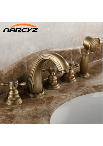 Banyo Lavabo Bataryası Ankastre Antik 5'li Set Yeni Adınıza Faturalı 5 Yıl Garantili