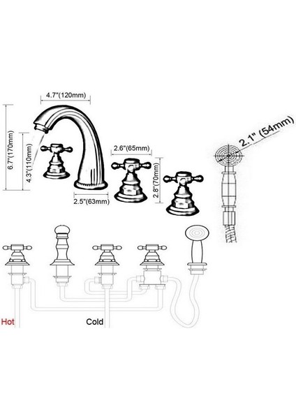 Banyo Lavabo Bataryası Ankastre Antik 5'li Set Yeni Adınıza Faturalı 5 Yıl Garantili fırsatları