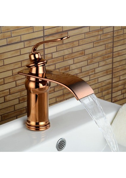 Banyo Lavabo Bataryası Rose Renk Yeni Model Şelale 5 Yıl Garantili modelleri
