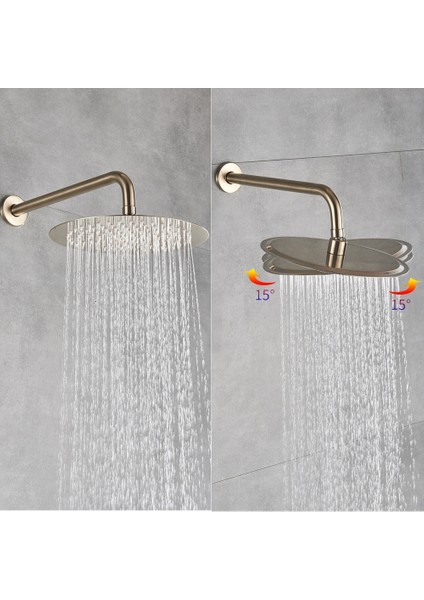 Banyo Bataryası Duş Seti Ankastre Mat Gold Yeni Ürün 3 Yollu Model Sıva Altı Dahil fırsatları