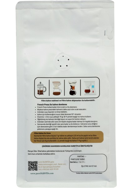 Pure Olentıa Filtre Kahve Tanışma Paketi 3 x 100 gr Öğütülmüş