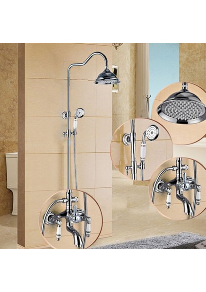 Banyo Bataryası Duş Seti Krom Yeni Ürün