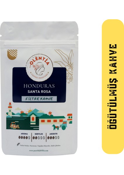 Pure Olentıa Honduras Santa Rosa Filtre Kahve 250 gr Öğütülmüş