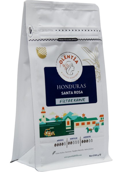 Pure Olentıa Honduras Santa Rosa Filtre Kahve 250 gr Öğütülmüş