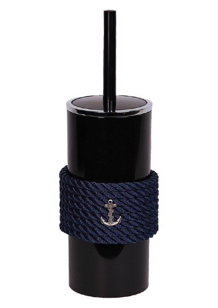Siyah WC Fırça – Marin Tarz Yat & Tekne Banyo Aksesuarı