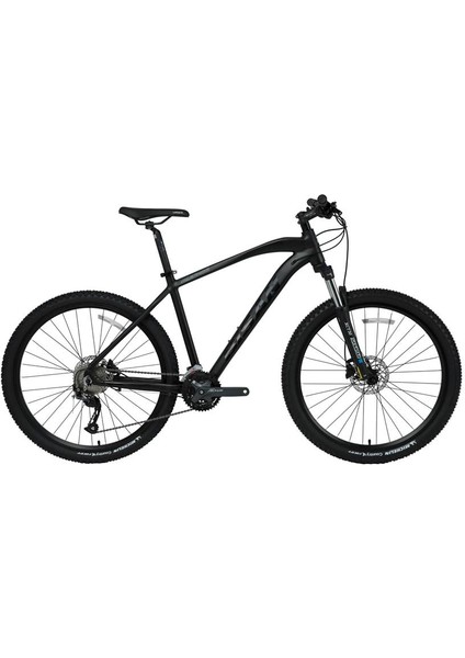 Mtx 7400 Erkek Dağ Bisikleti 48CM Hd 27.5 Jant 27 Vites Mat Siyah Parlak Siyah