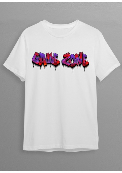 Game Zone Baskılı Unisex T-Shirt H07