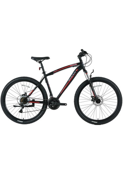 Mts 4600 Erkek Dağ Bisikleti 48CM Md 27.5 Jant 21 Vites Mat Siyah Kırmızı