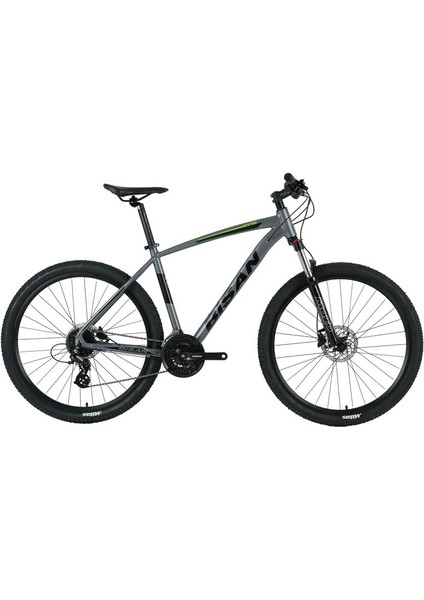 Mtx 7300 Erkek Dağ Bisikleti 48CM Hd 26 Jant 24 Vites Metalik Gri Yeşil