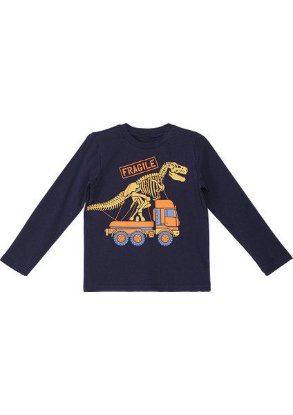 Fragile Erkek Çocuk Lacivert T-Shirt Mavi Pantolon Takım indirimleri