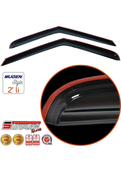 Sp-S-39 Fiat Ducato 2006-2020 Sport Style Cam Rüzgarlığı 2 Li