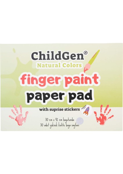 Childgen Parmak Boya Resim Defteri (Finger Paper Pad)