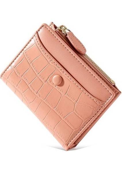 Yeni Taş Desen Pu Bozuk Para Cüzdanı Moda Çok Kartlı Fermuarlı Para Klipsi (Yurt Dışından)