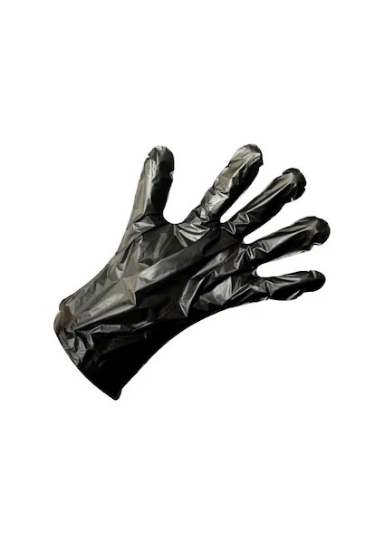 Yeni Nesil Hibrit Pudrasız Siyah Eldiven ( L ) 100 Adet