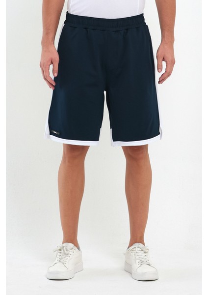 File Şeritli Polyester Erkek Spor Şort
