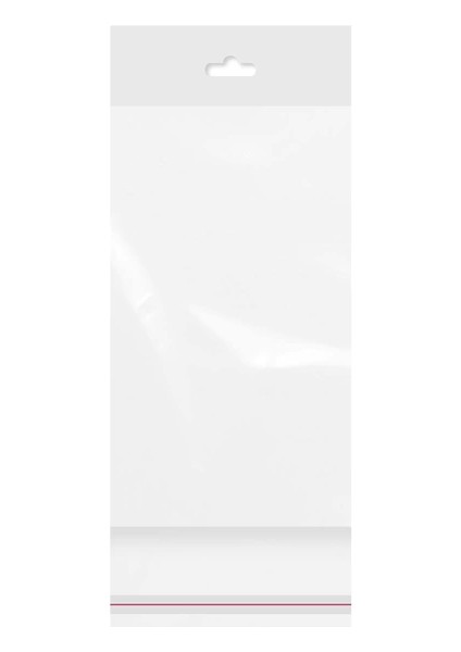 Askılı (Meksika Şapka) Bantlı Şeffaf Opp Torba 12 x 21+9 cm 500 Adet