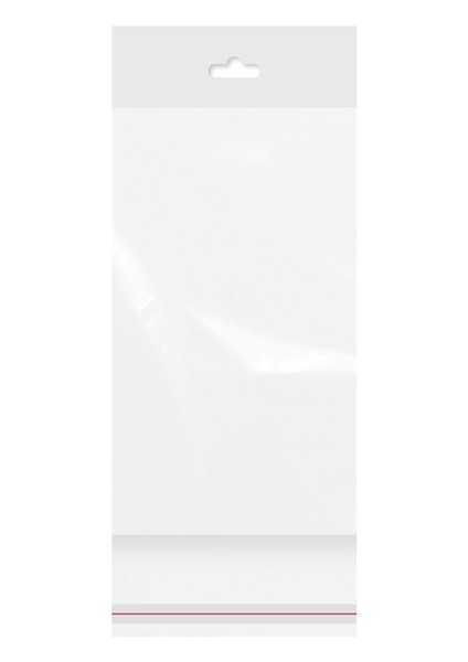 Askılı (Meksika Şapka) Bantlı Şeffaf Opp Torba 12 x 21+9 cm 500 Adet