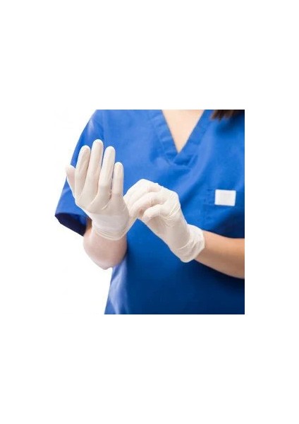 Lateks Pudralı Beyaz Eldiven S Beden fiyatları