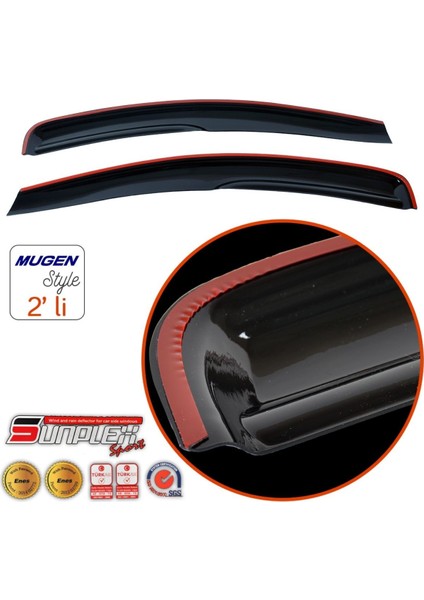 Sp-S-10 Volkswagen Caddy 2004-2020 Sport Style Cam Rüzgarlığı 2 Li fiyatları