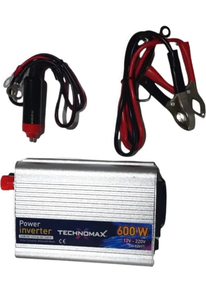 Inverter Çevirici 12V-220V Ac 600W