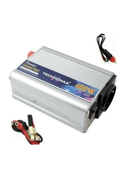 Inverter Çevirici 12V-220V Ac 600W