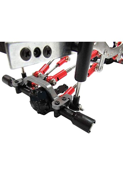 1 Çift Metal Çekme Çubuğu Taban Koltuk C24 C14 C14K C24K 1/16 Rc Araba Yükseltme Parçaları Siyah (Yurt Dışından)