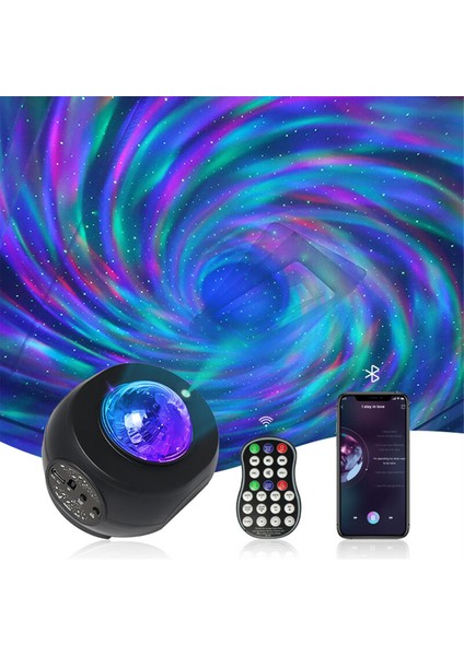 Dönen Kuzey Işığı Yıldızlı Işık Yolu Yıldızlı Projeksiyon Işığı Mobil Uygulama Bluetooth Müzik Lazer Topu Işık (Yurt Dışından) fırsatları