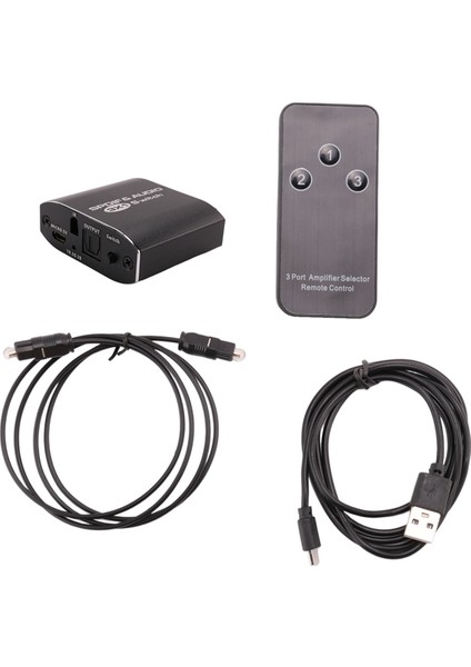Spdif ve Ses Anahtarı 3 In 1 Out Optik Splitter Toslink Dijital Optik Ses Anahtarı 3x1 Adaptörü Hdtv DVD Için (Yurt Dışından)