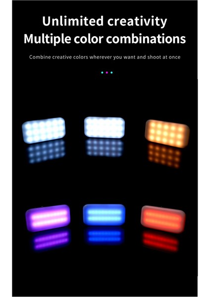 Fotoğraf Işıkları Masaüstü Cep Telefonu Standlı LED Işıklar Doğrudan Yayın Dolgu Işığı Rgb Ortam Işığı, B (Yurt Dışından) indirimleri
