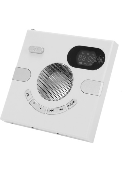 Duvar Hoparlör Fm Radyo Zaman Göstergeli Kulaklık Jakı Desteği Aux Ses Tf Kart USB Disk Mp3 Çalar USB Şarj (Yurt Dışından)