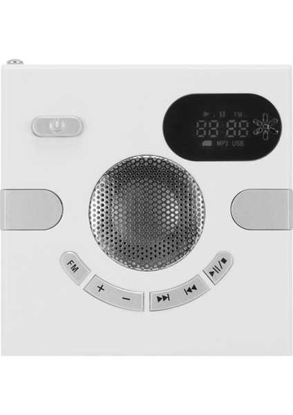 Duvar Hoparlör Fm Radyo Zaman Göstergeli Kulaklık Jakı Desteği Aux Ses Tf Kart USB Disk Mp3 Çalar USB Şarj (Yurt Dışından) modelleri