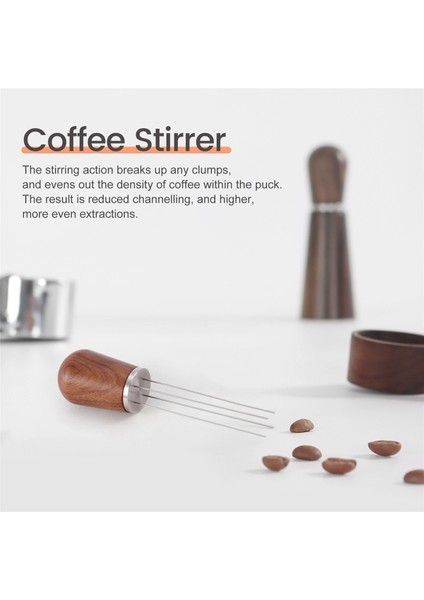 Espresso Kahve Karıştırıcı, Espresso Dağıtımı Için Kahve Tozu Karıştırma Aleti, 58 mm Espresso Dozajlama Hunisi Ile, Tip-B (Yurt Dışından) fırsatları