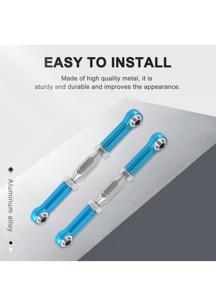 Alüminyum Alaşımlı Rulman Krank Direksiyon Seti TT02B TT-02B 1/10 Rc Araba Yükseltme Parçaları Aksesuarları (Yurt Dışından)