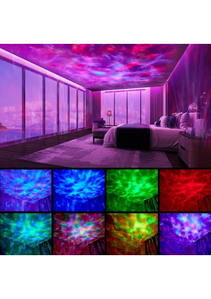 Galaxy Yıldız Projektör Işığı LED Tavan Yıldızlı Gece Deniz Yıldız Işığı Uzay Müzik Projeksiyon Lambası (Yurt Dışından)