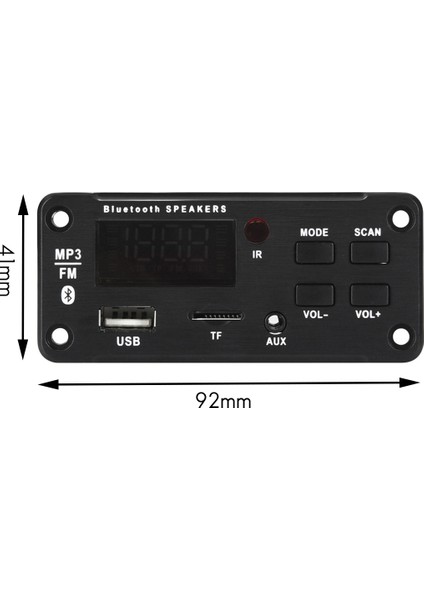Mp3 Bluetooth Dekoder Kurulu 2X25 W USB Fm Radyo Tf USB 3.5 mm Aux Müzik Çalar Araba Aksesuarları Için Dıy Kıtı (Yurt Dışından)