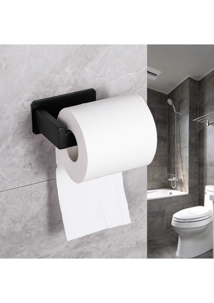 2pcs Tuvalet Kağıdı Tutucu Sondaj Yok Kendinden Yapışkanlı Paslanmaz Çelik Tutucu Tutucu Kağıt Tutucu (Yurt Dışından)