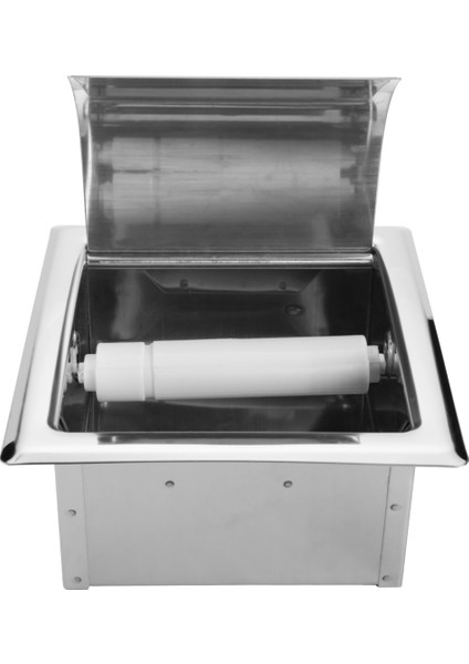 Paslanmaz Çelik Gömme Tuvalet Kağıdı Tutucu Duvar Tuvalet Kağıdı Tutucu, Modern Stil Tuvalet Kağıdı Tutucu, Banyo Için Gömme Rulo Kağıt Dispenseri (Yurt Dışından)