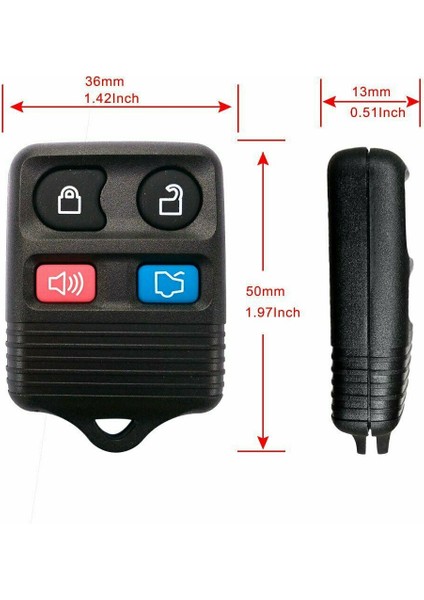 2004 2005 2006 2007 2008 2009 Expedition Explorer Için 2x Araba Uzaktan Anahtar Fob (Yurt Dışından) fiyatları